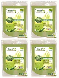 Natural Health And Herbal Products Indigo Powder For Hair Pure Neel Powder for Hair, 400Gm (100gm*4) Pack of 4