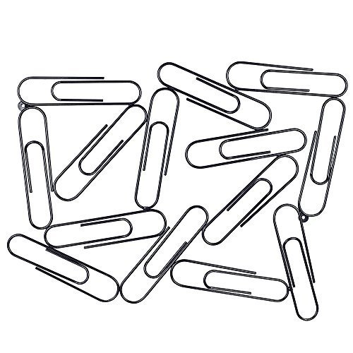 Pinnwand oder Memoboard Büroklammer Design - Schwarz