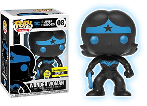 Funko - Figurine DC Comics Justice League - Wonder Woman Silhouette Glow In The Dark Exclu Pop 10cm - 0889698247481