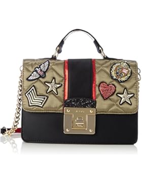 ALDO Damen Cavaion Henkeltasche, Schwarz (Black Multi), 9x19x25 cm