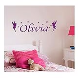 Personalised Fairy Wall Sticker, Any Name, Any Colour, Childs Bedroom.