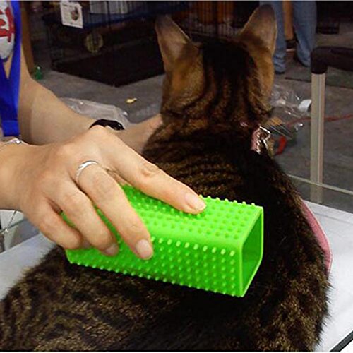 Green-Pet-Dog-Puppy-Cat-Bath-Brush-Comb-Depilation-Soft-Silicone-Sticky-Hair-Tool