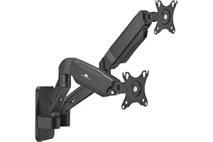 ‎MACLEAN Uchwyt naścienny na dwa monitory Maclean, 17-32'', 9kg max, sprężyna mechaniczna, MC-988