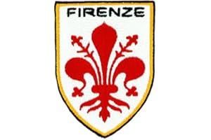 AKACHAFACTORY Akacha Patch ecusson brodé thermocollant Blason Florence Firenze Italie armoirie