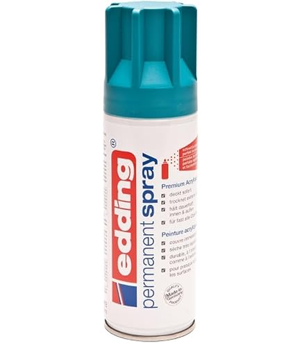 Edding E5200 Sprühfarbe – Acryl, Türkis, Für Alle Oberflächen, 200 Ml, Made In Germany