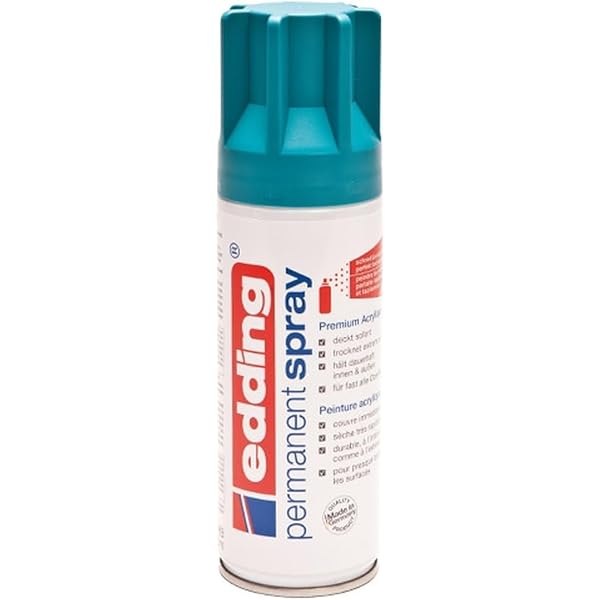Edding Permanent Spray Acryllack Schokoladenbraun – Seidenmatt, 200 Ml, 3er Pack