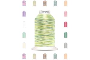 ‎NÄHMIT Nähmit - Gütermann Bulky Lock 80 Bauschgarn Farbverlaufsgarn 1000m Rolle Overlockgarn (34-9963)