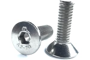 50 Stück M8x50 mm Senkkopfschrauben Edelstahl DIN 7991 Senkkopf Innensechskant A2 V2A VA | norm-genau®