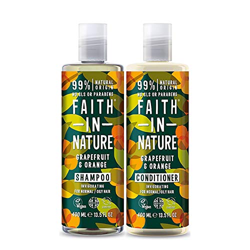 Faith In Nature Grapefruit & Orange Shampoo 400ml & Conditioner 400ml Duo