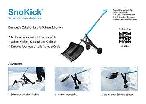 SnoKick ® - Die clevere Schneeschaufel-Hilfe