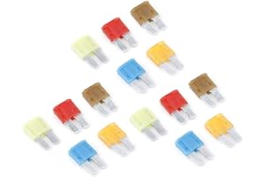 Zestaw bezpieczników ostrzowych Qiilu, 15 szt.Zestaw bezpieczników ostrzowych Micro2 w samochodzie 5A 7,5A 10A 15A 20A