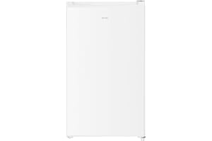 homeX CS1014-W Kühlschrank | 90L Gesamt-Nutzinhalt | Freistehend | Cool-Zone | Mit Gemüsefach | Temperaturregelung | Weiß