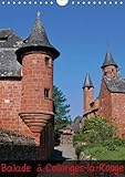 Image de Balade à Collonges-la-Rouge : Collonges-la-Rouge est situé en Corrèze. Il figure parmi les plus beaux villages de France. Calendrier mural A4 verti