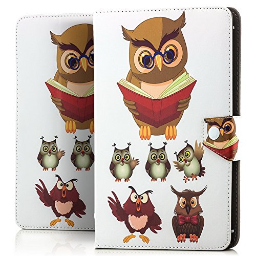 Preisvergleich Produktbild Saxonia Tablettasche Case Universal Tablet Tasche mit Motiv Lehrer Eule