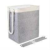 CESTA DE ALMACENAMIENTO DE LONA GRANDE: organice y organice su hogar con estas modernas cestas de almacenamiento, se adaptarán a la mayoría de los esquemas de decoración de interiores.