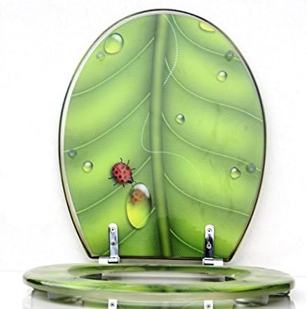 Resin toilet seat cover green leaf insects descending toilet UVO type toilet General