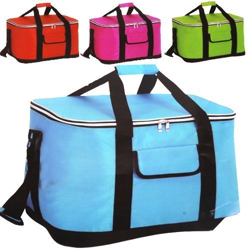 Druline KTTG Kühltasche, Stoff, türkis/schwarz, 42.0 x 26.0 x 34.0 cm