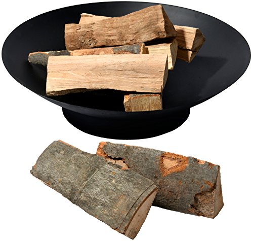 dobar Feuerschale „Stockholm“, Feuerstelle aus Stahlblech, Durchmesser 60 x 17 cm, schwarz - 3