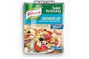 HELEN'S OWN INTERNATIONAL Knorr Greek Salad Dressing 10 pcs/sachets - by Helen's Own- with English Instructions- Knorr Griechische Art 10 pcs/sachets