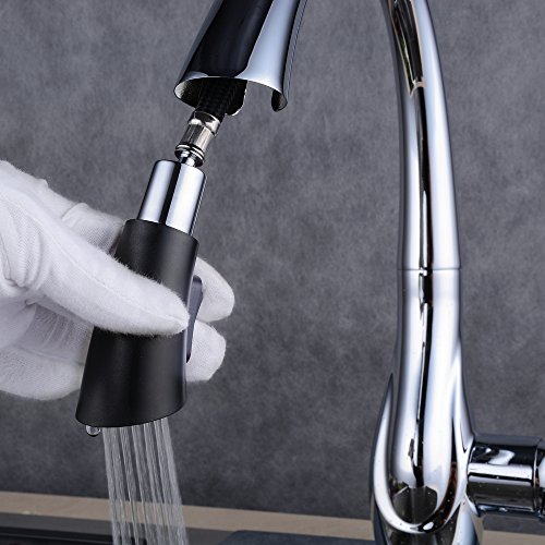 Beelee Chrom Mischbatterie mit Ausziehbar Brause Wasserhahn Küche Armatur Küchenarmatur Spültischarmatur für Küche - 3