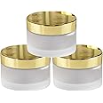 jarbazaar [ set of 3 pc] 50 GRAM FROSTED empty cosmetic glass jar for diy lipbalm, bodybutter, creams, lotions, facemask,