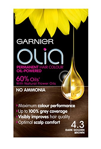 Garnier Olia 4.3 Dark Golden Brown Permanent Hair Dye