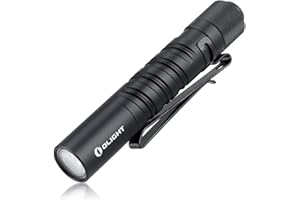 OLIGHT I3T EOS Mini Lampe de Poche à LED 180 Lumens Portée 60 m Étanche IPX8 Pile AAA pour Le Camping, La Chasse, L'outdoor et Les Urgences Noir