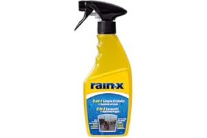 Rain-X Limpiaparabrisas 2 en 1 - Repelente de lluvia - Limpieza sin rayas - Protección contra suciedad, nieve e insectos - 500 ml