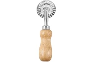 BINZHIYUAN Ravioli Stamp Maker Aluminum Alloy Ravioli Stamp Cutter with Roller Wheel Dumpling Maker for Cookie Pasta Dough