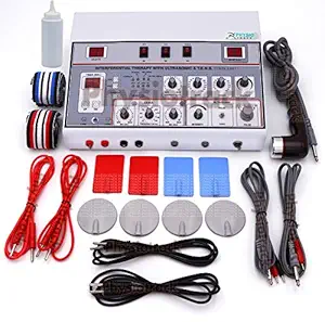 Physiotrack Physiotherapy Machine Electrotherapy IFT US Tens (Manual) Combo for All Pain Relief Device Physiotherapy Equipment with 1 Year Warranty