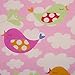 5 x Lovely Owls & Dots Super Soft High Quality Baby Flannel Muslin Squares, Large 80x70, 100% Organic Brushed Cotton Baby Flannelette. Ideal for Newborn - Baby Girl or Baby Boy. Lovely Set by GMGold