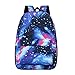 Produktbild Mode Unisex Rucksäcke,BestShope Bunter Sternenhimmel Muster Groß Handtasches Schulrucksack Handtasche Beuteltasche Reisetasche Reißverschluss Taschen für Jugendliche Herren Damen Frauen Mädchen Kinder