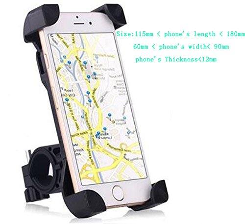 Universal Anti-Shake Fahrrad Handyhalterung, Kenove Anti-Rutsch Universal Handy Halterung Outdoor Fahrradhalterung Fahrrad Lenker 360° Drehbare Handyhalterung Handy GPS Halter für iPhone 5 5S 6 6s 7 Samsung S3 S4 S5 S6 S7 Edge Sony Huawei HTC LG Motorola - 2