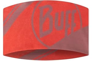 BUFF®| Cinta CoolNet UV® Wide Hombre Mujer Adulto Comoda, Proteccion UPF50, Deporte, Elastica, Material Reciclado, Calidad, Talla Única, Rojo