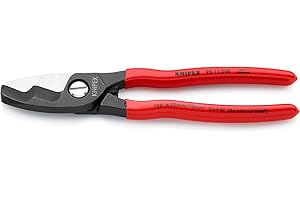 KNIPEX Coupe-câbles à double tranchants gainées en plastique 200 mm, 95 11 200