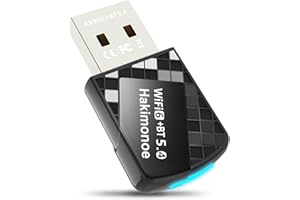 Hakimonoe 2-in-1 USB AX900Mbps Wi-Fi 6 Bluetooth 5.4 Adapter for PC, Upgraded WIFI 6 Dual Band 2.4GHz 5GHz Wireless Network Dongle for Windows 11 10 Laptop Desktop, Plug n Play w/Built-in Driver