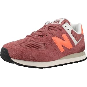 New Balance Unisex 574 Casual Shoe,Red,10.5