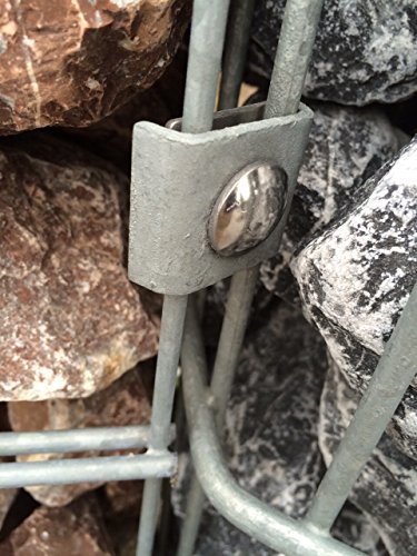 Preisvergleich Produktbild 20 tlg SET ECKVERBINDER Zink KLEIN DOPPELSTAB GITTER VERBINDER ZAUN