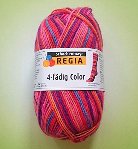 Hdk-Versand Schachenmayr Regia Color 50g Sockenwolle 75% Wolle, 25% Polyamid (Candy Color 3725)