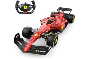 CMJ RC Cars Coche teledirigido Ferrari F1-75 (Escala 1:12) - 2022 Fórmula 1 Pilotos - Charles LeClerc + Carlos Sainz Drive To Surive