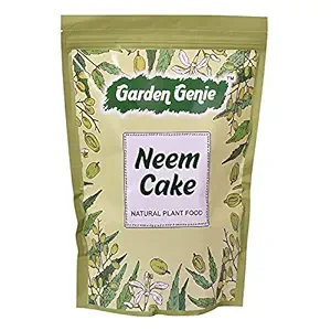 Garden Genie Neem Cake Organic Fertilizer - 1800gm | Pest Repellent & Fertilizer for Plants