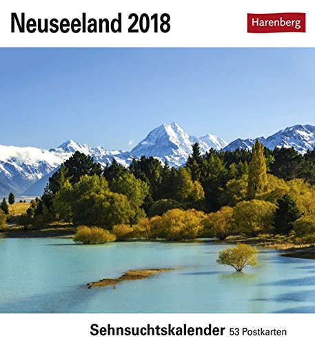 Neuseeland - Kalender 2018: Sehnsuchtskalender, 53 Postkarten