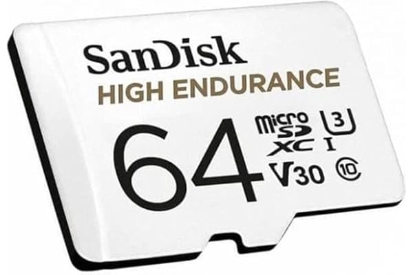 SanDisk 64GB High Endurance Video MicroSDXC Card with Adapter for Dash Cam and Home Monitoring Surveillance Systems - C10, U3, V30, 4K UHD, Micro SD Card - SDSQQNR-064G-GN6IA