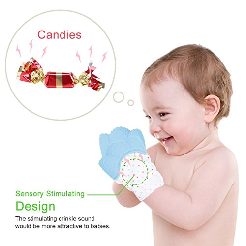 Baby Teething Mitten Soother GloveTeething Toys Provides SelfSoothing
