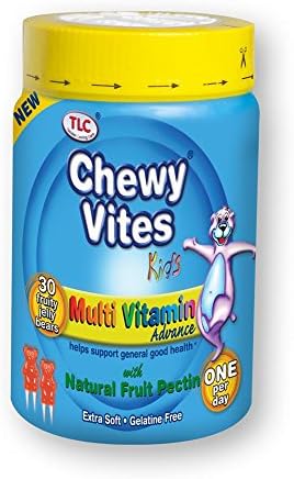 Chewy Vites Kids Multi Vitamin Advance Fruity Jelly Bears, Pack of 2, Total 60 Jelly Bears