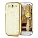 Produktbild kwmobile Hülle für Samsung Galaxy S3 i9300 / S3 Neo i9301 - Crystal Case Handy Schutzhülle Kunststoff - Backcover Cover klar Barock Tapete Design Gold Transparent