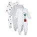 Bluezoo Kids Pack Of Three Babies White Monster Sleepsuits 6-9 Months