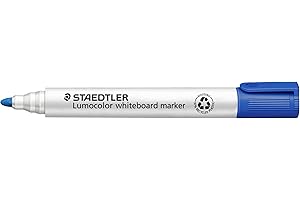 STAEDTLER LumoColor 351-3. Rotuladores para pizarra blanca. Paquete de 10 unidades de color azul.