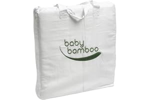 PARAGON MICROFIBRE 100% Bamboo Baby Duvet – Ultra-Soft, Hypoallergenic Cot Bed Duvet 150x120cm – Breathable, Quick-Drying, Anti-Bacterial – Un-Dyed & OEKO-TEX® Certified – 100% Bamboo Fabric & Filling