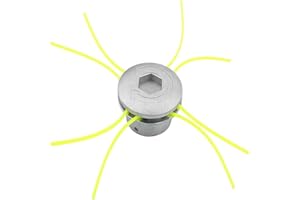 KIMUWOTE Testina Decespugliatore Universale, Alluminio Testa Decespugliatore, Testine per Tagliaerba in con 4 Linee, Accessori Tosaerba Adatto per Giardino